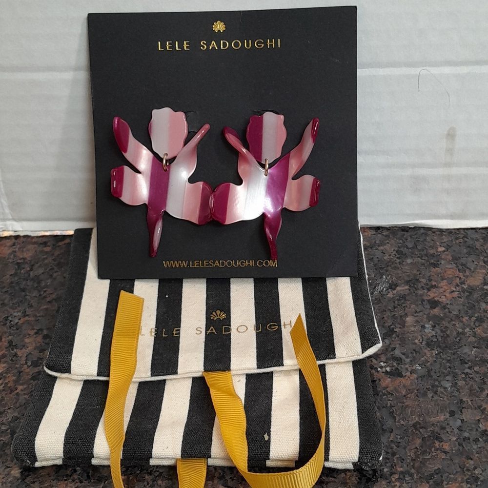 Lele Sadoughi Striped Earrings